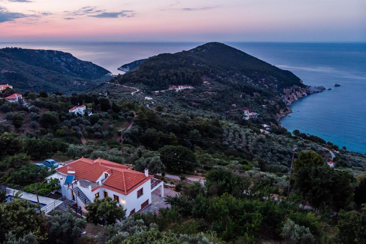 Villa Margini, Aegean Views , Pool Villa, Skopelos Exterior foto